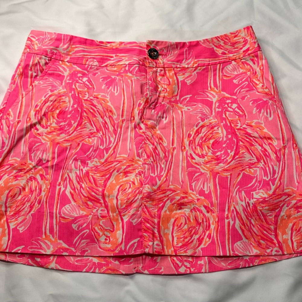 Lilly Pulitzer Nicki Skort 4 Tappin it Back Tiki pink